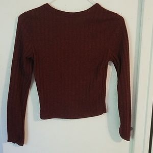 Burgundy long sleeve